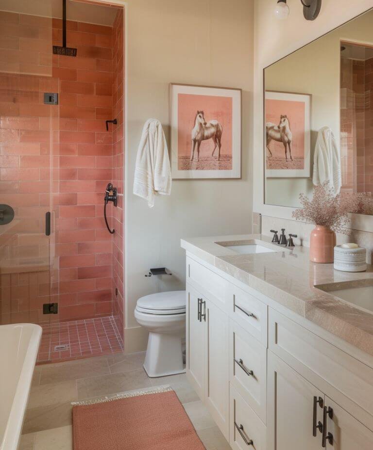 33 Pink Bathrooms That Prove You Can Pull It Off In Style (Photos ...